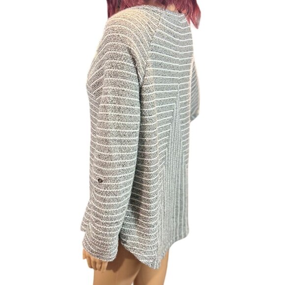 Altar'd State Long Sleep Metallic Stripe Sweater - Large - Picture 3 of 5